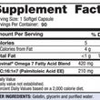 Load image into Gallery viewer, Cardia 7 Purified Omega 7 90 count Supplement Facts Label
