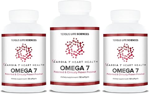 Botles of 30 count, 60 count, 90 count Cardia 7 Purified Omega 7