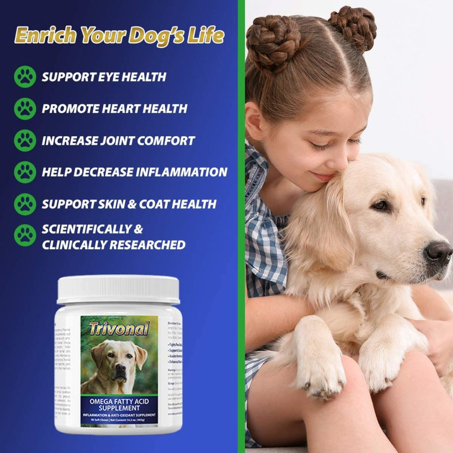 Trivonal Purified Omega 7 Jar with Benefits, Girl, Dog