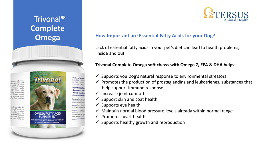 Trivonal Purified List of Benefits Omega 7 for dogs